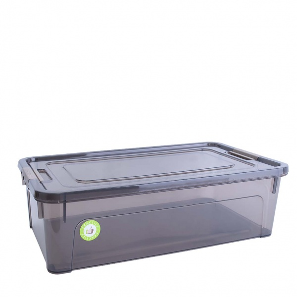 Контейнер для зберігання Алеана 123084 Smart Box 14л коричневий прозорий 140x495x320 мм (40531985)